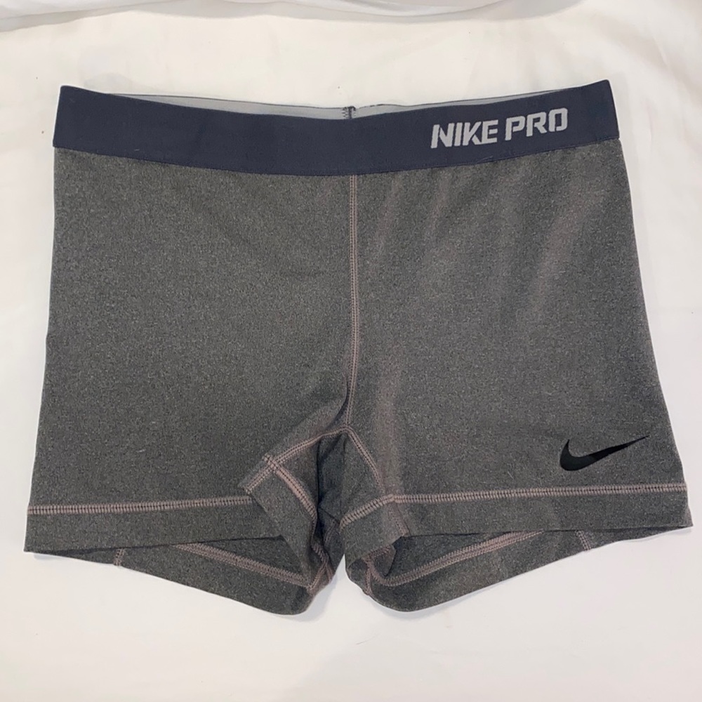 Gray Nike Pro Shorts